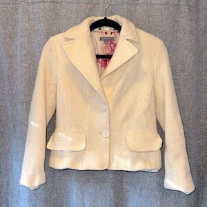 - 𝅺women's Ann Taylor Wool Blazer size 12 (is small)